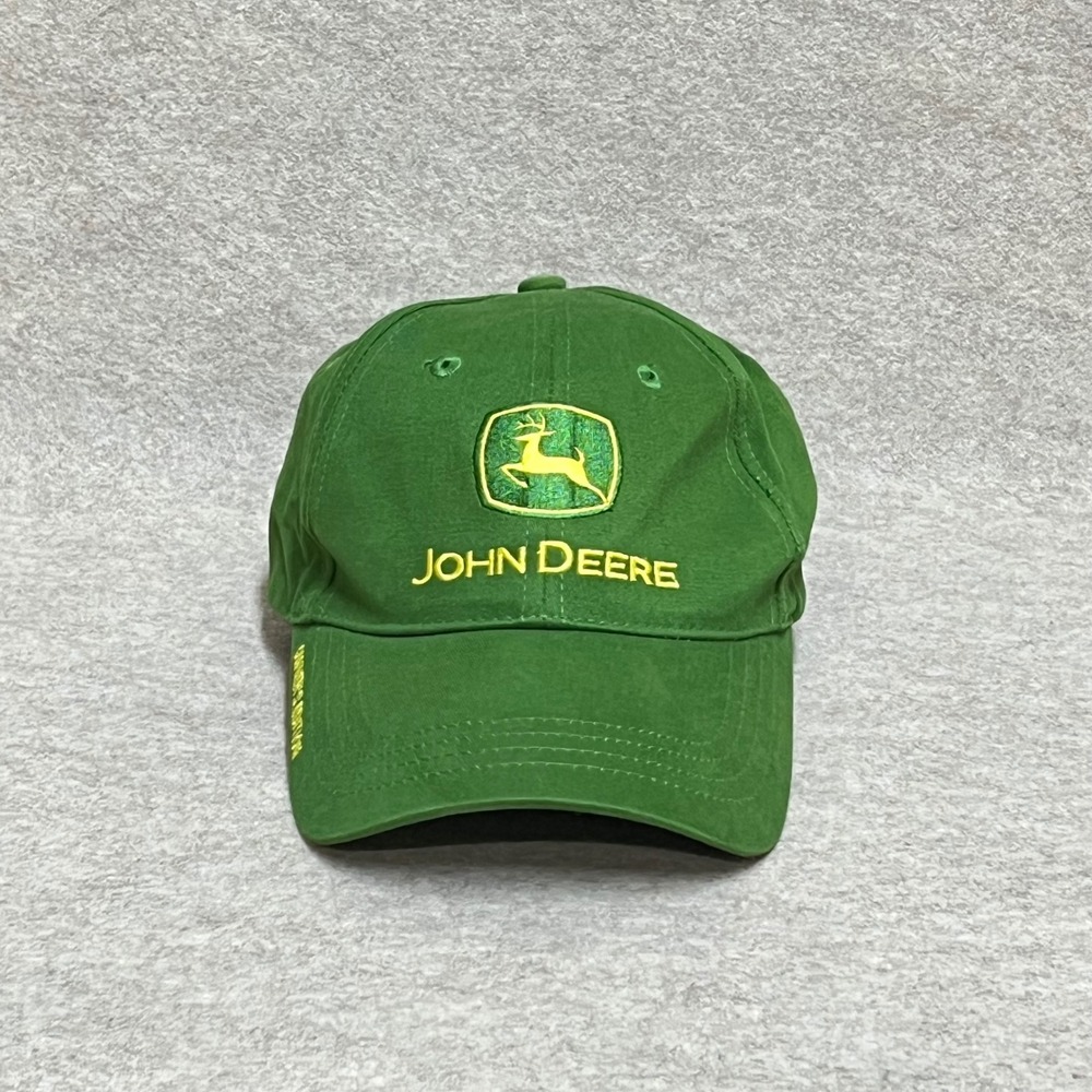 John Deere Hat Mens Green Owners Edition Adjustable Cotton Baseball Cap Logo EUC